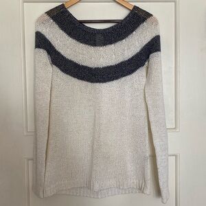 Blue Les Copains fair isle sweater